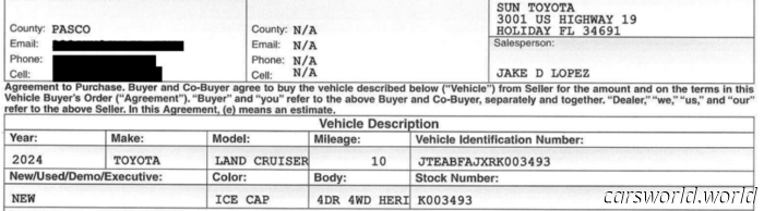 $98K Land Cruiser Was Reportedly Marketed As New But Already Had 5,000 Miles | Carscoops